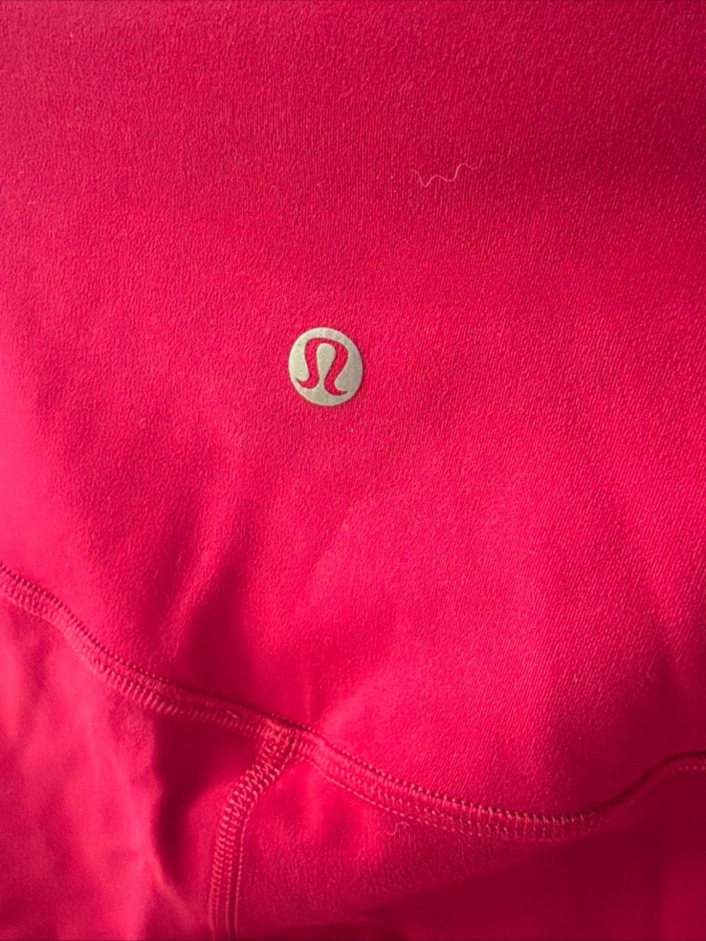 Women’s Lunar Lululemon size 6 Align leggings Red With Gold Logo-see Description - Picture 3 of 7